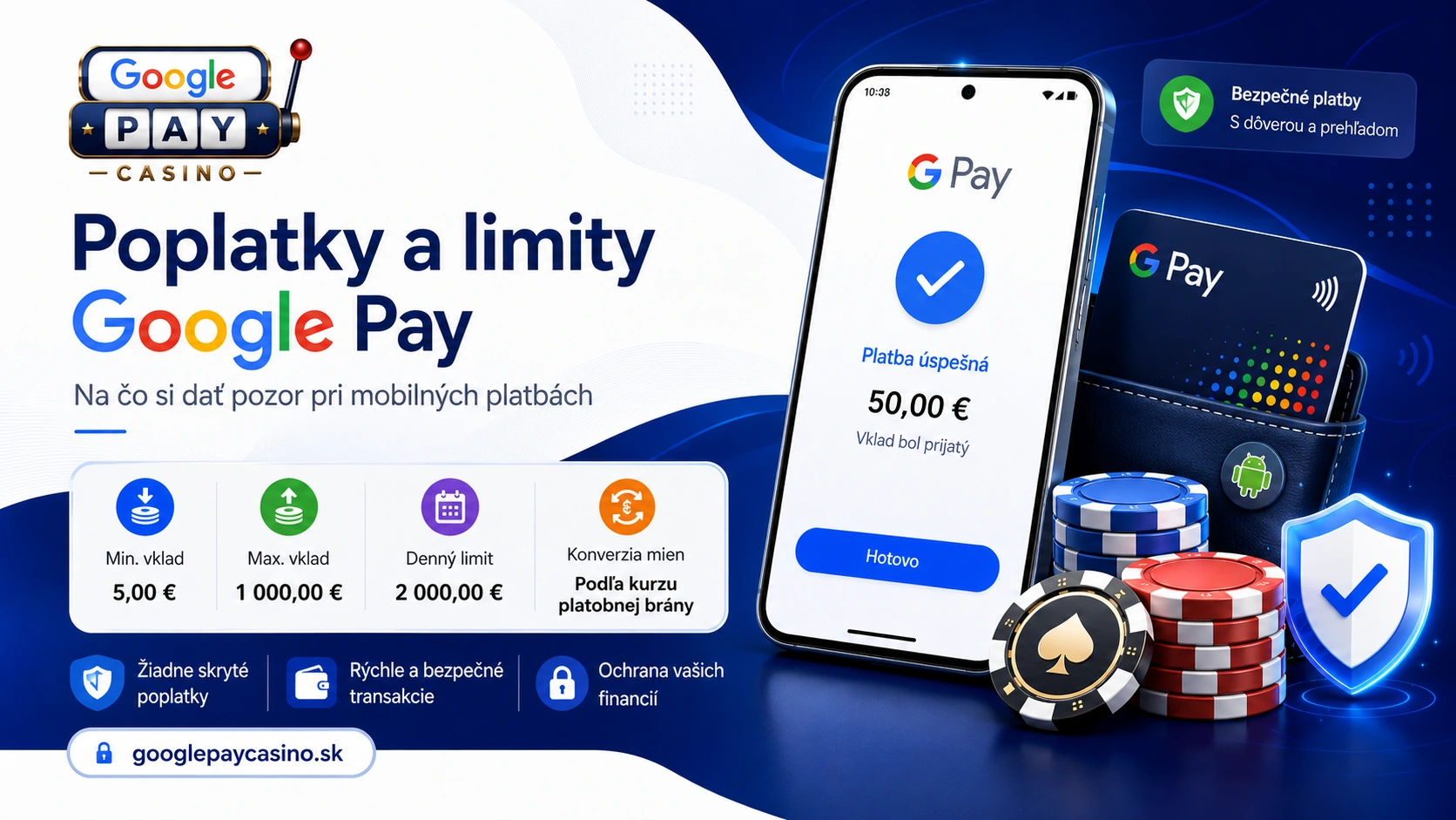 Poplatky, limity a funkcie mobilných platieb
